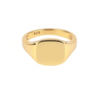 Chevalière gravé en argent 925 pour femmes, bague en argent Sterling 925, plaqué or, Rhodium, platine, bijoux en argent pour dames