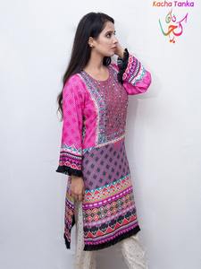 Derniers produits kurti pour femmes en gros/Pakistanaise dames Kurti / Ladies lenin kurti trucs d'hiver - Product Image 2