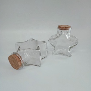 <strong>Mini</strong> Star Glass Favor Jars W/Cork Lid <strong>Honey</strong> <strong>Pot</strong> Bottles <strong>Empty</strong> Glass Bottles Gift - Product Image 5