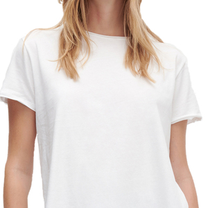 เสื้อยืดผู้หญิง OEM รุ่นใหม่ล่าสุดสำหรับฤดูร้อน ผ้าฝ้ายแท้ สวมใส่สบาย - Product Image 3