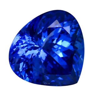 หินแซฟไฟร์ทรงหลวมรูปหัวใจ6มม. อัญมณีสีเงินหิมาลัย - Product Image 1