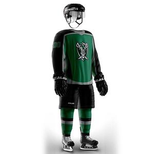 Uniformes de hockey sur glace 100% tissu polyester jeu de sportifs services OEM meilleure qualité pas cher nouveau Style conception de sublimation personnalisée - Product Image 5