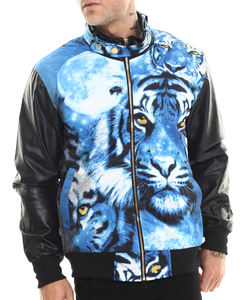 BSCI venta al por mayor barato cuero manga Varsity Jaket personalizado colores Varsity chaqueta - Product Image 1