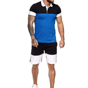 Vestido personalizado de playa para hombre, camiseta, traje para trotar, conjunto corto de dos piezas - Product Image 1