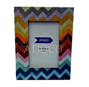 Atiqco Stylish Wooden Photo <b>Frame</b> with 4-Color Digital Print Latest <b>Design</b> for Home <b>Wall</b> Decoration - Product Image 2
