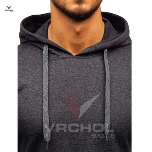 Sudaderas con capucha personalizadas de alta calidad para hombre, sudaderas con patrón sólido de estilo Hip Hop con estilo, de talla grande, suministro OEM de poliéster en blanco - Product Image 4