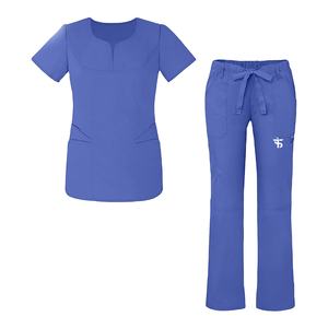Conjunto de uniforme médico de enfermera con forro de LICRA para mujer para uso hospitalario - Product Image 1