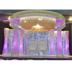 Mandap de mariage en cristal de fibre, Mandap de mariage en cristal au Royaume-Uni, dernières conceptions de mandaps de mariage, prix de vente d'usine en Australie - Product Image 1