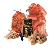 Bois de chauffage séché de haute qualité, 5 pièces de bois, chêne clair, épicéa, hêtre, oiseau pour combustion, sans taxes 100%