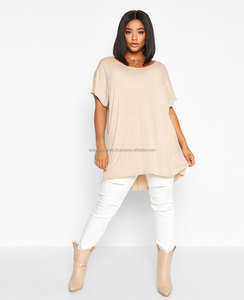 T-shirt graphique surdimensionné 100 % coton pour femme, marque privée, vêtements décontractés grande taille, étiquettes tissées personnalisées en usine - Product Image 1
