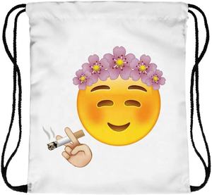 Sacs à cordon de sérigraphie en soie polyester 210D recyclé standard personnalisé sac à cordon en polyester bon marché - Product Image 2