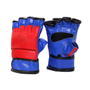 Venta al por mayor de guantes de boxeo MMA de medio Dedo de diseño personalizado logotipo personalizado guantes MMA de su propio diseño - Product Image 4