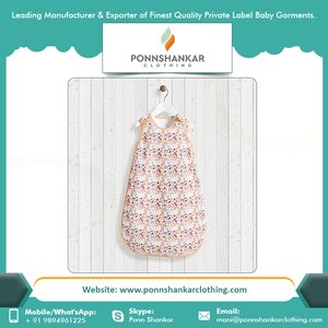 Offre Spéciale super plufy nouveau-né bambou coton organique bébé sac de couchage pour 0-6 mois bébé de fournisseur indien - Product Image 4