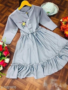 Kurtis Dames Coton Reyon Femmes Anarkali Dernier Design De Mode Prêt À Porter Bas Prix avec Dupatta Jackate Robe Indienne Vêtement En Gros Shalwar Kameez - Product Image 2