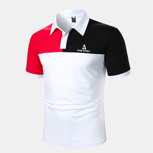 APEX XL เสื้อยืดกอล์ฟแขนสั้นผ้าคอตตอน100% เข้ารูปบางสีเสื้อโปโลแห้งเร็วพิมพ์ลายได้ตามต้องการ6XL - Product Image 1