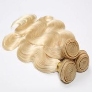 Extensions de cheveux indiens Remy de haute qualité 613 faisceaux de cheveux humains de qualité blonde - Product Image 1