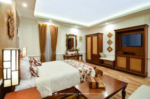 Bellini Custom <b>Solid</b> <b>Wood</b> Writing <b>Desk</b> Mahogany Classic Colonial Style Office Hotel Resort Home Luxury Furniture - Product Image 4