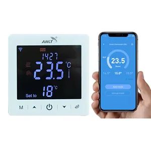 Thermostat intelligent WiFi pour système de chauffage électrique au sol, commande à distance via application panneau blanc, 16a, v