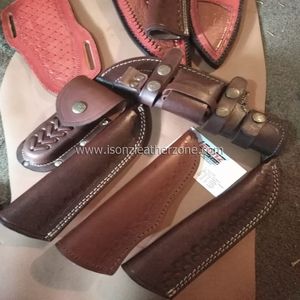 Estuche de cuero duradero personalizable para cuchillos ISONZ, accesorios de Funda de cuero para zona de soporte OEM/ODM - Product Image 6