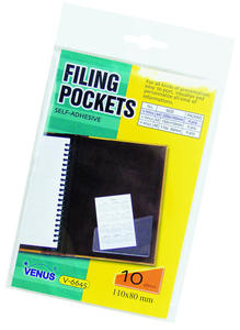 Pochettes autocollantes transparentes en PVC durable pour ranger les petits objets (pour gauchers) - Product Image 3