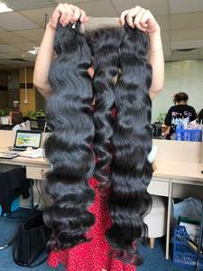 Extensiones de cabello humano de una sola hebra de trama de cabello Remy ondulado camboyano y vietnamita para estilos inspirados en el agua y el océano - Product Image 4