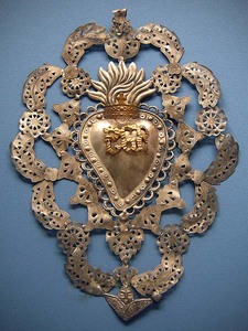 Cœur Sacré en Métal Suspendu Milagro - Product Image 6