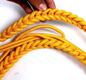 Uniforme Ceremonial Estándar Dorado y Plateado Aiguillettes Cordones de Hombro de Alta Calidad - Product Image 4