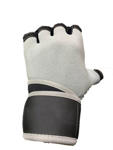 Gants de sport en néoprène antidérapants à demi-doigts, surface en silicone respirante pour la musculation, l'entraînement physique, unisexe, avec bandages de poignet - Product Image 6