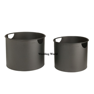Seau à allume-feu en métal finition or, seau à charbon de luxe finition or, seau à cendres en métal de luxe de forme personnalisée - Product Image 2
