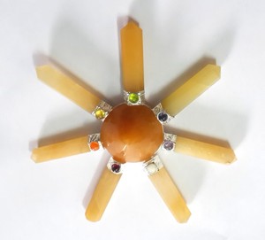 Generador de Energía de Chakra de Aventurina Amarilla a Bajo Precio |   Generador de Energía de Chakra de Aventurina Amarilla en Venta, Cristal para Sanación - Product Image 1