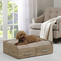 Hochwertiges Modernes Haustiermöbel mit Schubladen aus Spanplatte/Holzspanplatte, Hundebett mit Stauraum, Entworfen in Malaysia von Furnizone