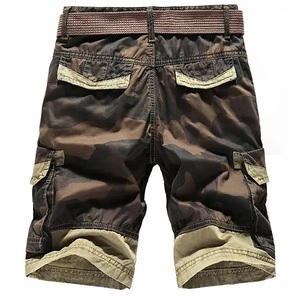 Men's Summer Camouflage <b>Cargo</b> <b>Shorts</b> Breathable Cotton Woven Mid <b>Knee</b> <b>Length</b> Casual Multi-Pocket Anti-Wrinkle Custom Logo Canvas - Product Image 2