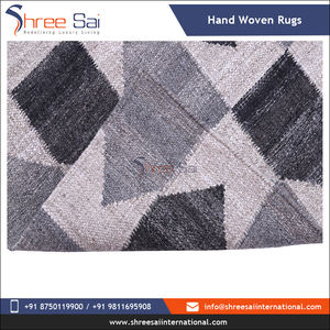 Vente à chaud de tapis rectangle en laine et coton moderne fait à la main de fabricant indien avec support en latex pour la maison et l'hôtel - Product Image 4