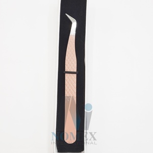 <b>Volume</b> Lash Extension Tweezer Customised <b>Powder</b> Coated Strong Grip Lash Extension Tweezers Set Stainless Steel - Product Image 3