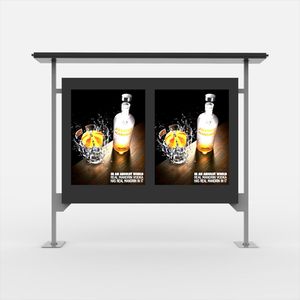 55 "Esterna impermeabile Chiosco Totem Tabellone per le Affissioni Pavimento In Piedi Antipolvere Segnaletica Digitale Touch Screen Pubblicità di Alta Luminosità