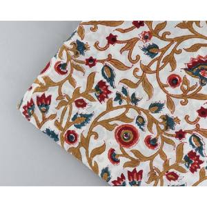 Indian 100% Cotton <b>Quilting</b> Fabric by the Yard Hand Block Print Running Sewing Fabric - Product Image 6