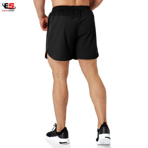 Shorts de sport pour hommes, respirants, écologiques, à séchage rapide, anti-froissement, solides, pour l'entraînement, la salle de sport, la course à pied, l'été - Product Image 3