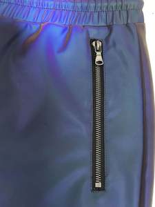 Short décontracté réfléchissant holographique pour homme avec taille élastique et cordon de serrage Streetwear pour les fêtes branchées Discothèques Festivals - Product Image 4