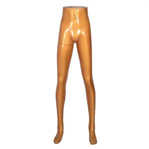 Nova Moda de Plástico Dourado Metade Inferior Do Corpo Pernas Manequim Feminino Para Exibição Pant