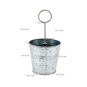 Porte-couverts galvanisé au design classique avec poignée, qualité supérieure, à prix avantageux - Product Image 3