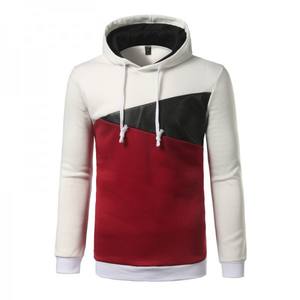 New Fashion <b>Men</b> Autumn Winter Hooded Street Long Sleeve loose Solid Color Hooded Casual Blouse Fleece Tops <b>White</b> <b>Hoodies</b> - Product Image 1