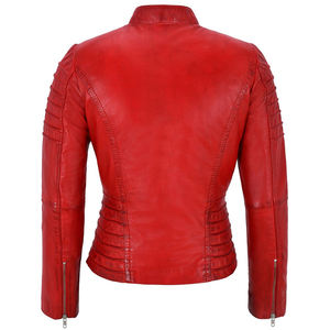 Chaqueta de cuero Pu para mujer, chaqueta de cuero de alta calidad - Product Image 4