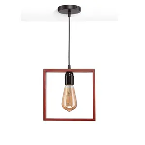Trending New Hand-Painted Glass Chandeliers & Pendant <b>Lights</b> Square Wooden <b>Ceiling</b> <b>Light</b> for Home Decor Hotels Restaurants Sale - Product Image 1