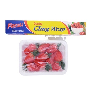 PE البلاستيك غشاء تغليف الغذاء Wrappign جيدة غطاء لاصق من البولي بروبلين غشاء تغليف بتقدير جيد لفة مقاس كبير - Product Image 2