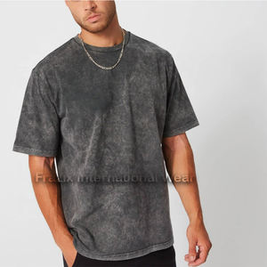 T-shirt personnalisé pour homme, lavage à l'acide, 100% coton, séchage rapide, respirant, toutes tailles disponibles - Product Image 2