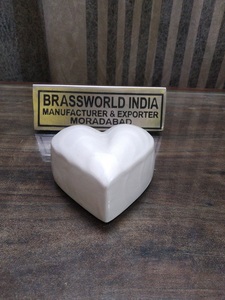 Cœur vert en laiton souvenir patte pour animaux de compagnie crémation URN fournitures de four brasworld inde - Product Image 5