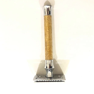 Premium quality wood handle Shaving safety <b>razor</b> double edge private label safety <b>razors</b> with blades for men - Product Image 5