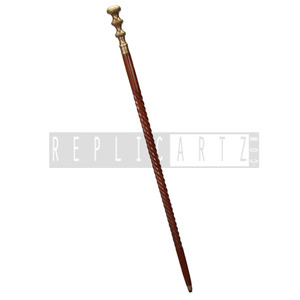 Bâton de marche pliant à manche en laiton massif avec manche en bois - Product Image 3