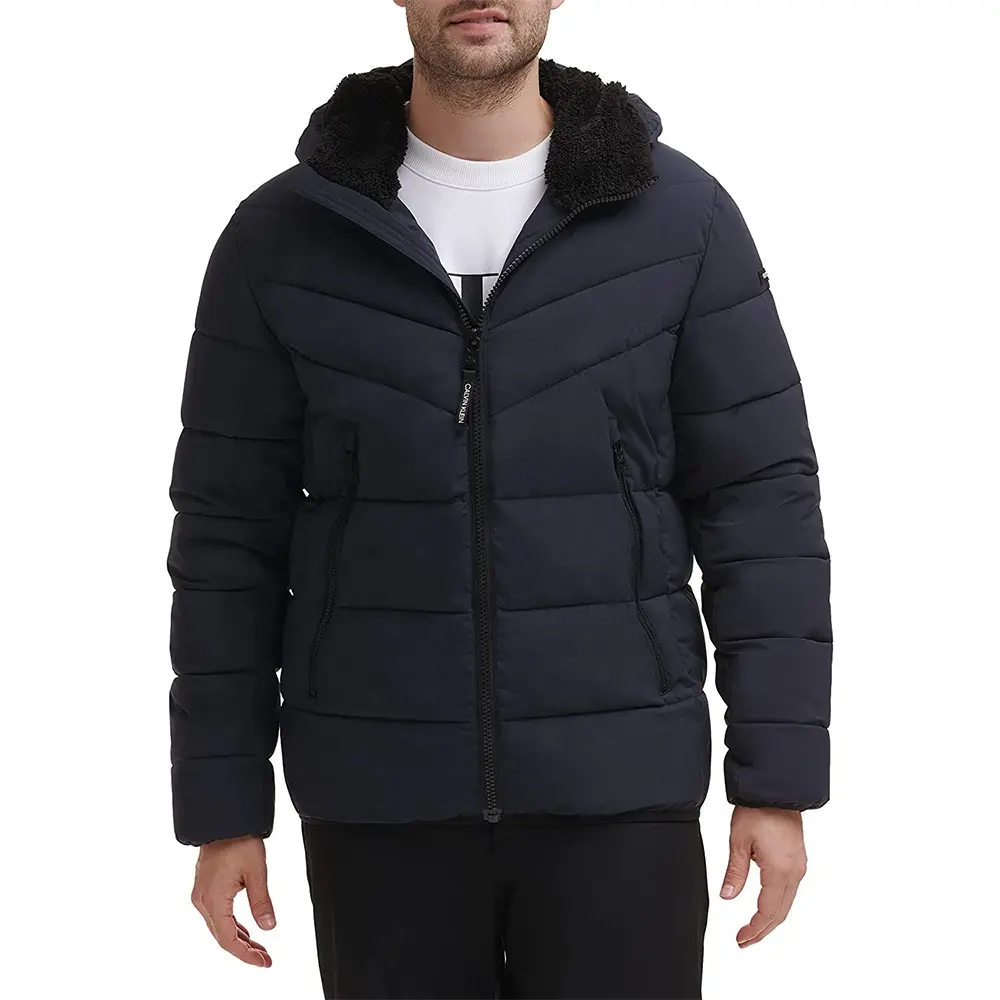 Mens Jackets Winter Fashion Stylish Custom Design Hooded Puffer Bubble Coat Men's Jacket