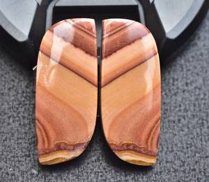 New Arrival Hottest Wave Dolomite <b>Matched</b> Pair For Jewelry Wave Dolomite <b>Matched</b> Pair For Earrings - Product Image 1